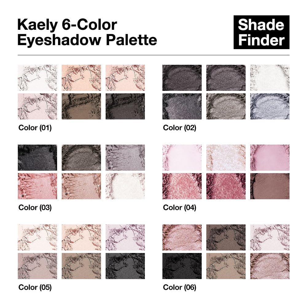 Kaely 6 Color Mini Neutral Eyeshadow Palette Makeup, Highly Pigmented Eye Shadow Palette Waterproof, Natural Matte Shimmer Eye Shadow Palette, paleta de sombras de ojos, Vegan & Cruelty-free, 06
