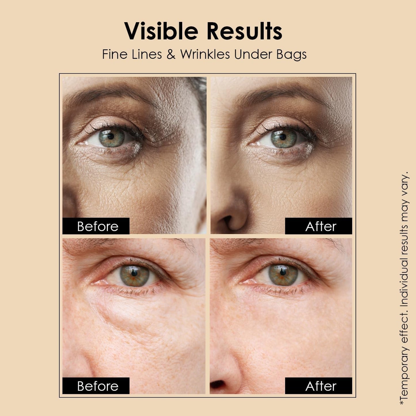 Instant Firm Eye Cream: Temporary Eye Tightener - Instantly Reduces Under - Eye Bags, Deep Wrinkles and Puffiness (1)