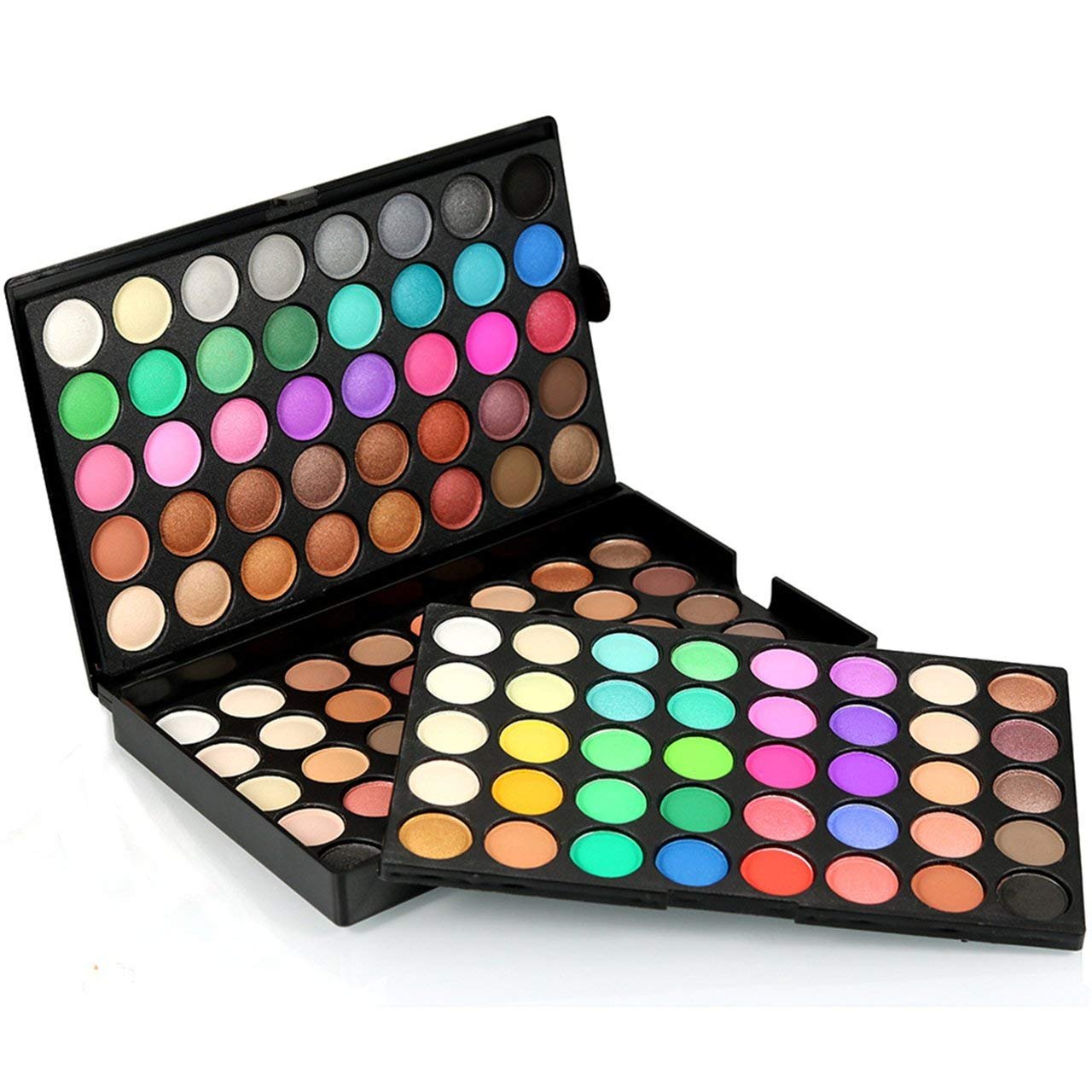 120 Colors Long Lasting Waterproof Highly Pigments Shiny Shimmers Glitter Eyeshadow Palette All in One Makeup Kits for Women Girls Holiday Make-up Gift Sets Xmas Essential Makeup Palette