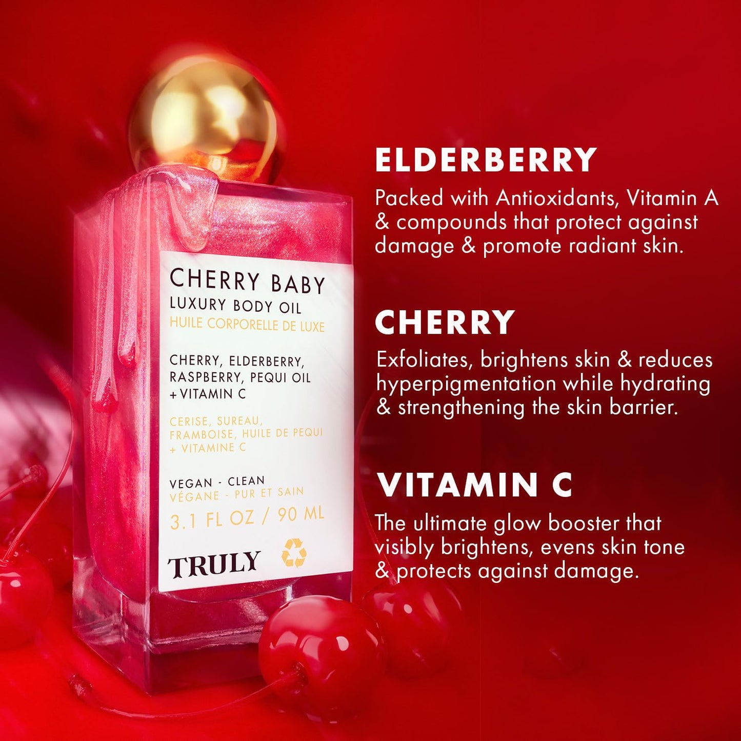 Truly Cherry Baby Luxury Body Oil