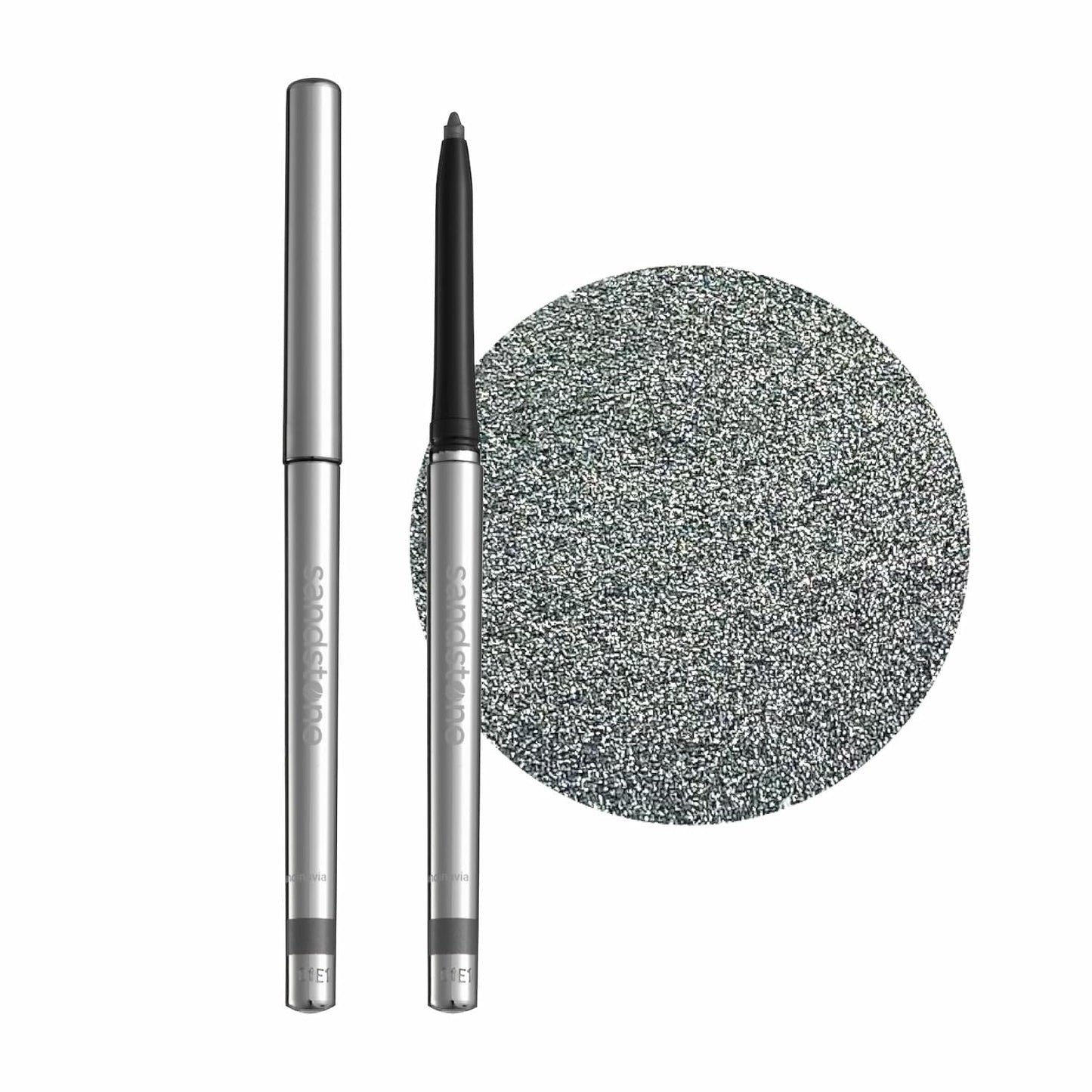 Hypoallergenic Waterproof Eyeliner - Fragrance Free Metallic Eye liner - Vegan and Cruelty Free Eye Pencil - Eyeliner Pencil for Sensitive Eyes (Grey Stone)