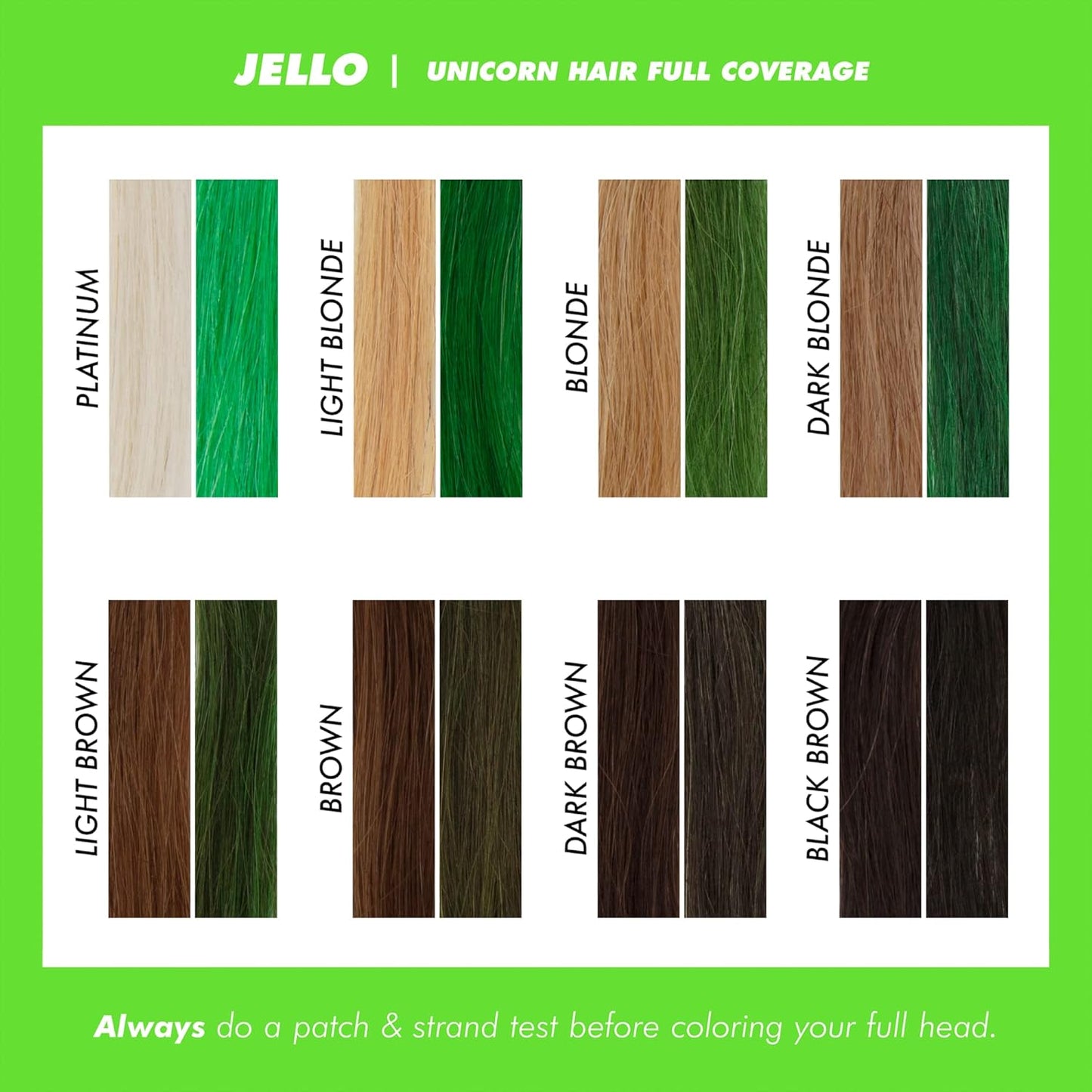 Lime Crime Unicorn Hair Dye Full Coverage, Jello (Tropical Green) - Vegan and Cruelty Free Semi-Permanent Hair Color Conditions & Moisturizes - Temporary Green Hair Dye With Sugary Citrus Vanilla