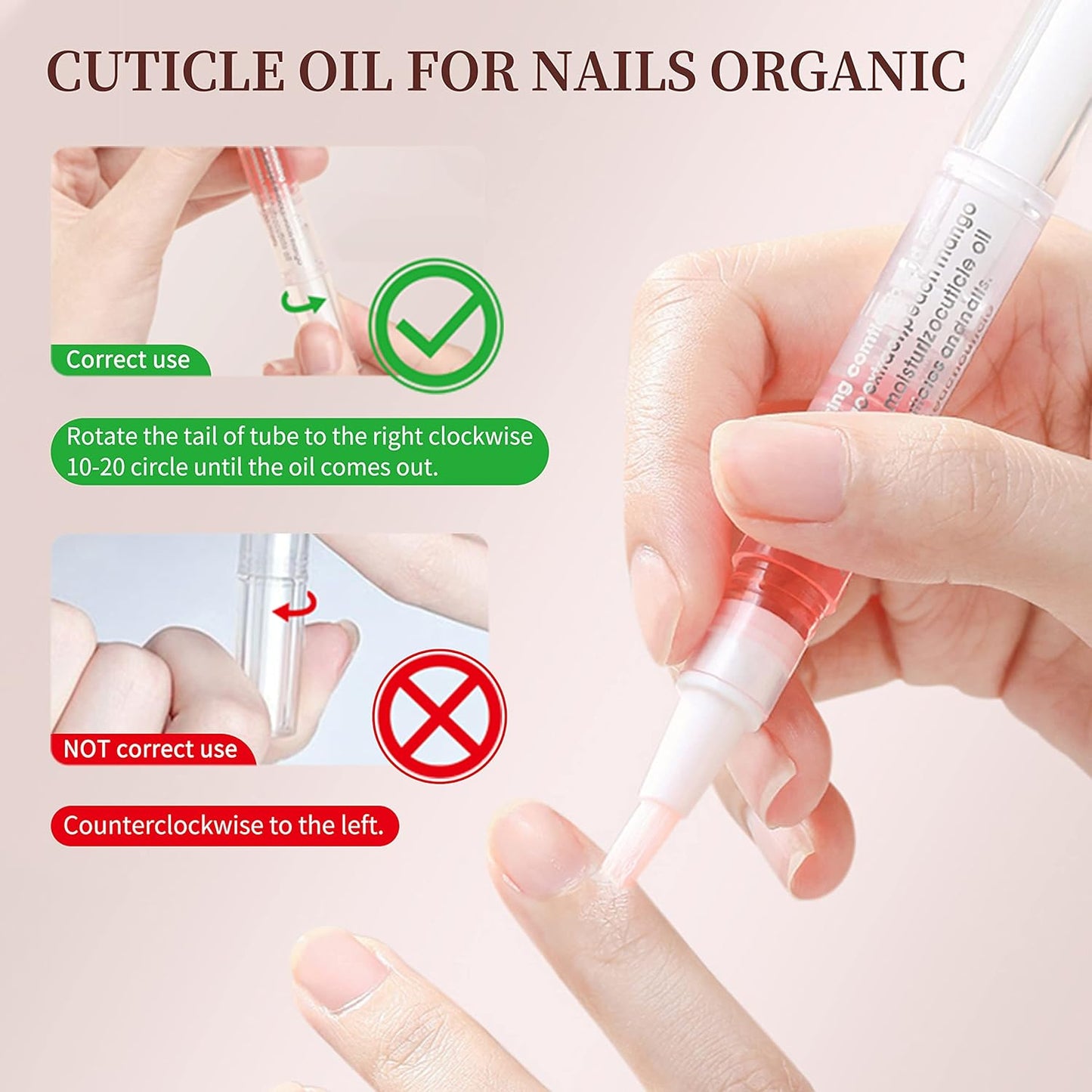 6Pcs Nail Cuticle Oils Nail Nutrition Oil Pen Nail Nourishment Pens 6 Smell Cuticle Revitalizer for Agnail Nourish Skin Nail Care (6pcs)