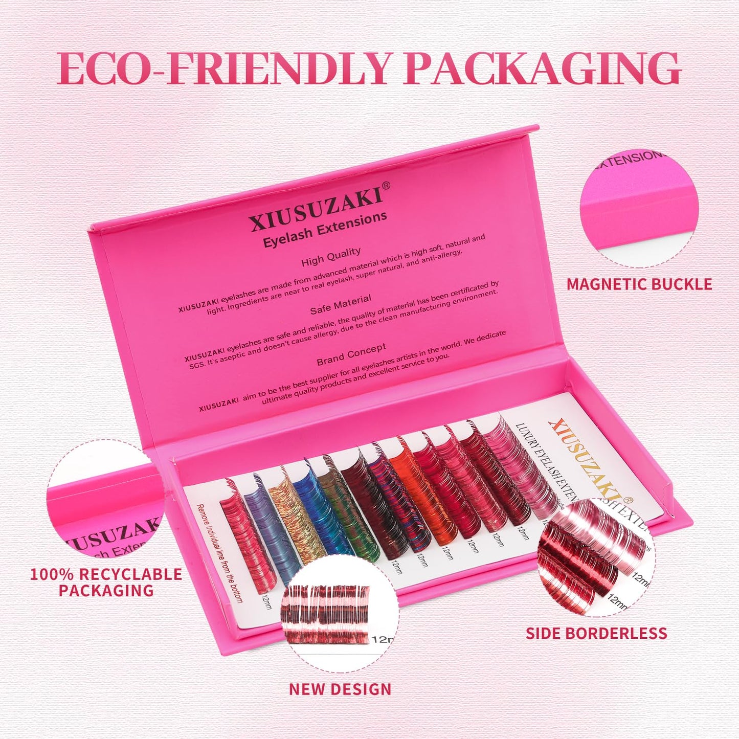 Glitter Spike Tinsel Eyelash Extensions 0.07 Colored Lashes Extension C Curl Lashes 13mm Lash Extensions Soft False Eyelashes Volume Lashes 12 Rows Professional Use(Glitter,0.07-C,13mm)