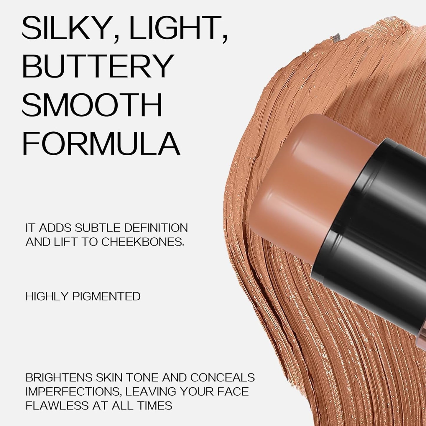 8 Colors Cream Contour Sticks Makeup Kit, Dual-Ended Concealer Stick With Soft Brush, Non-Greasy Long-Wear Face Primer Multi-Use Contouring Pen, Full Coverage Shades Corrector Concealer (07#)