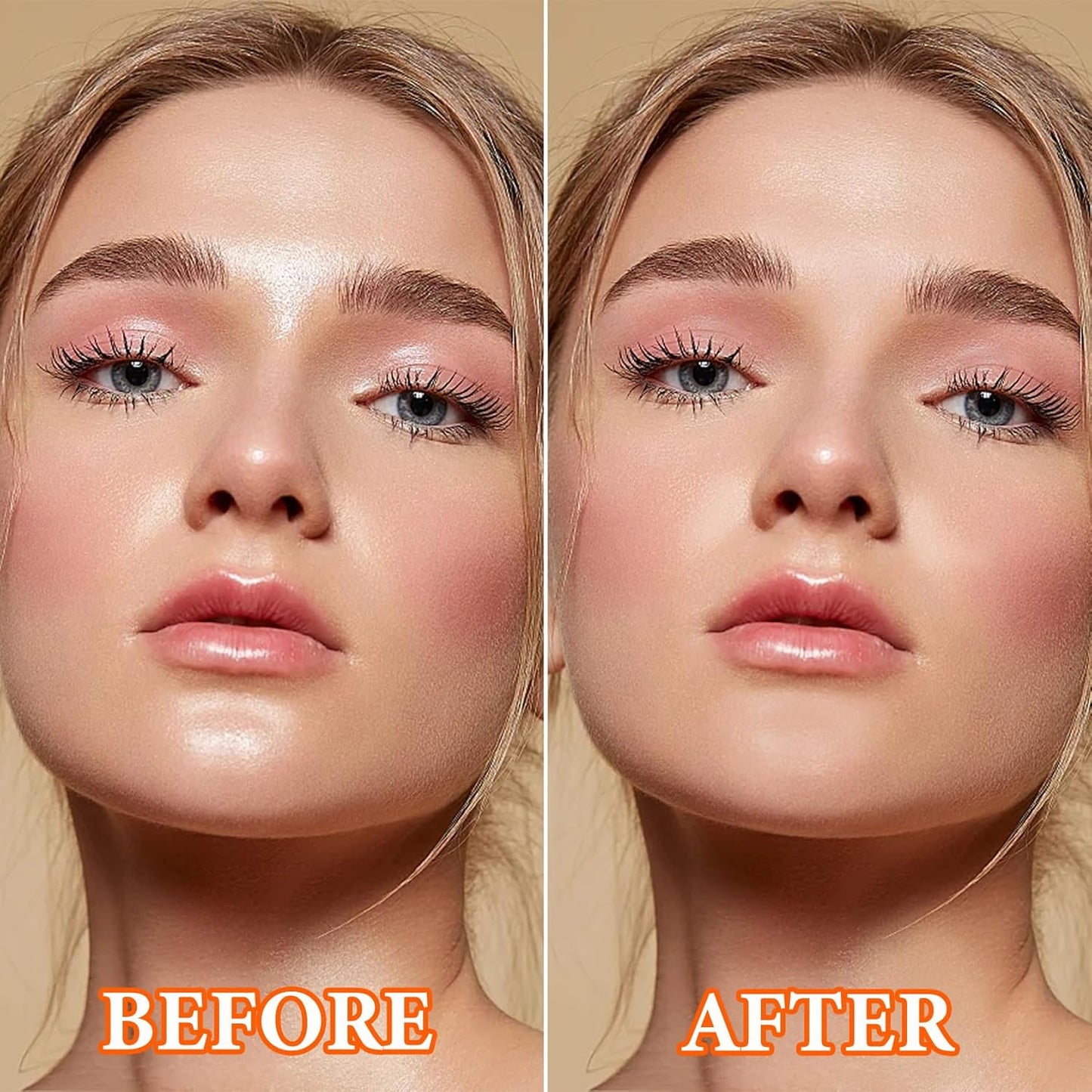 Loose Setting Face Powder,Loose Powder Lightweight & Breathable Setting Powder,Brighten Long Lasting Pigmented Waterproof Blurring Powder Natural Finish Face Makeup for Women（Natural）