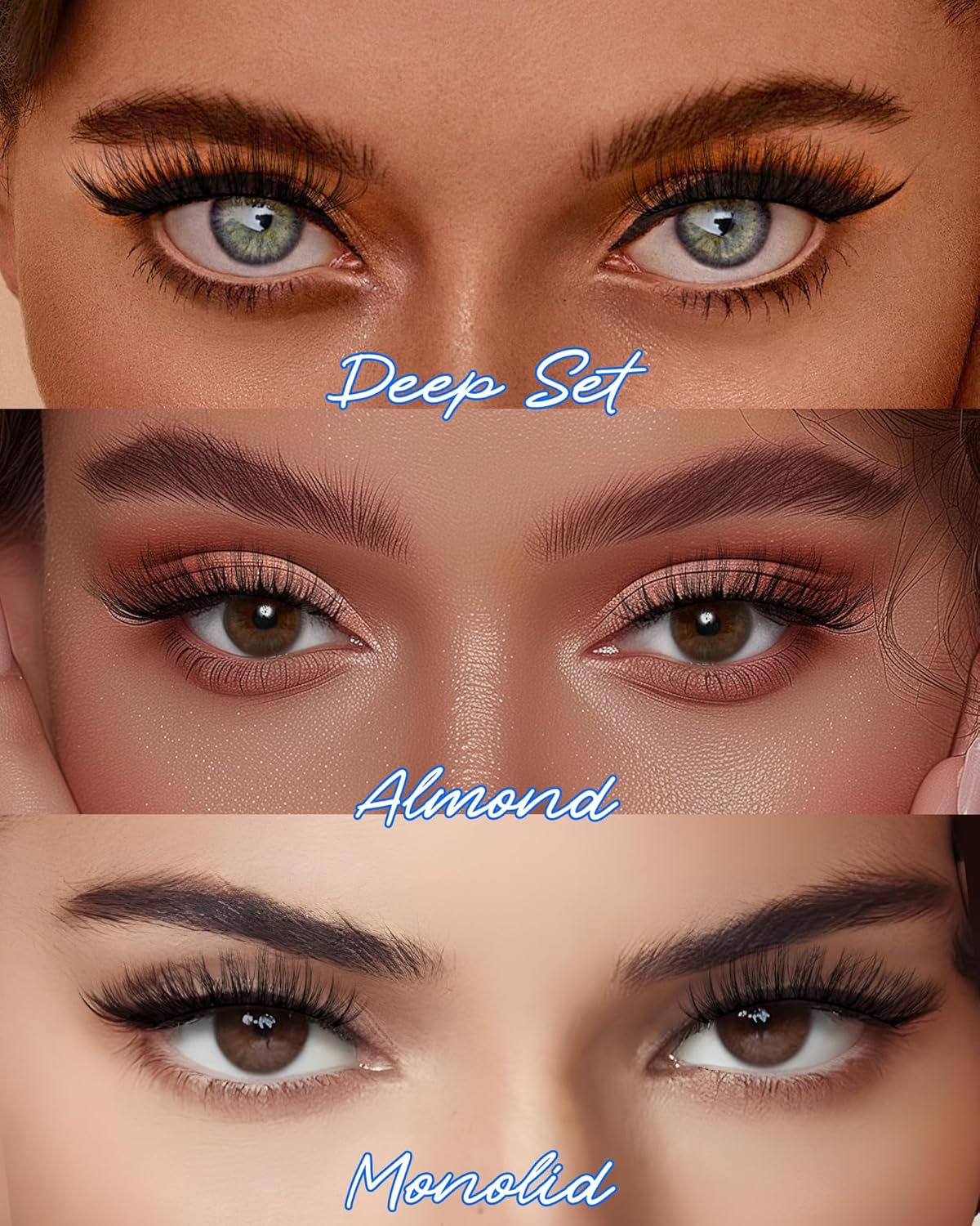 BEYELIAN False Eyelashes 14 Pairs Eye Lashes 8-14mm Strip Lash Pack Soft 3D Volume Faux Mink Lashes That Look Like Extensions C219