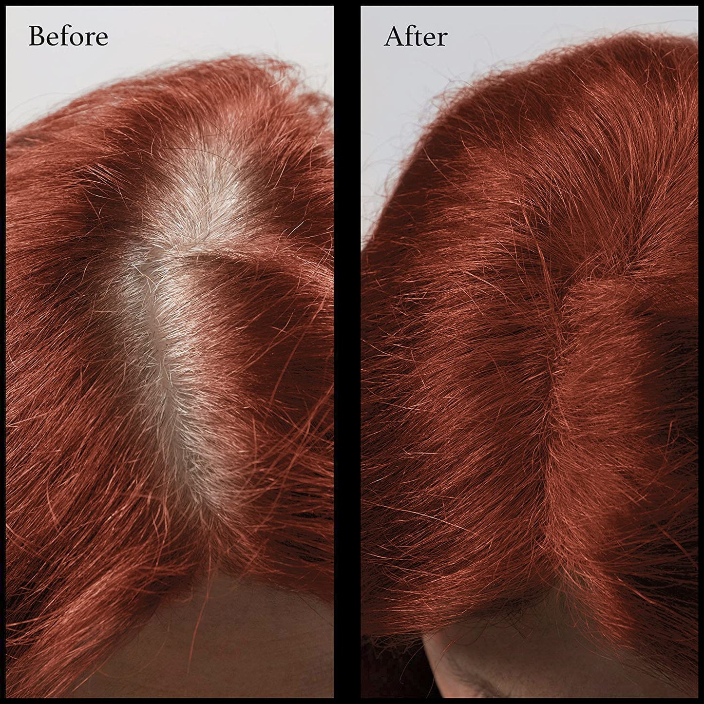 Hair Root Touch Up Powder - 11 Root Concealer Shades - Zero Fragrance, Talc or Parabens - Hairline Powder by NuBeauti (Sample Size, Brick Red)