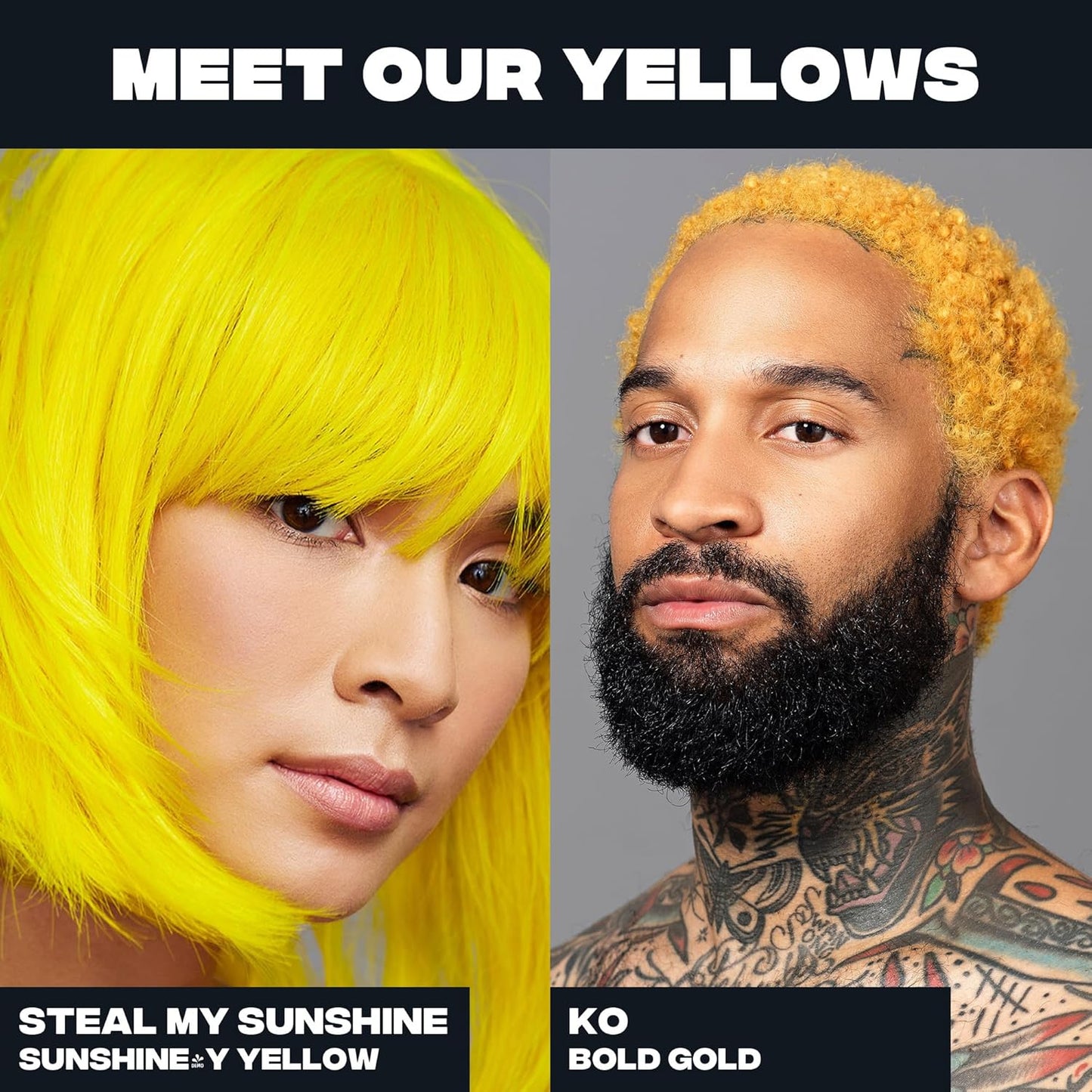 Good Dye Young Semi Permanent Hair Color (KO Gold) - UV Protective, Conditioning, Temporary Color Lasts 15-24+ Washes - PPD-free, Cruelty-Free & Vegan