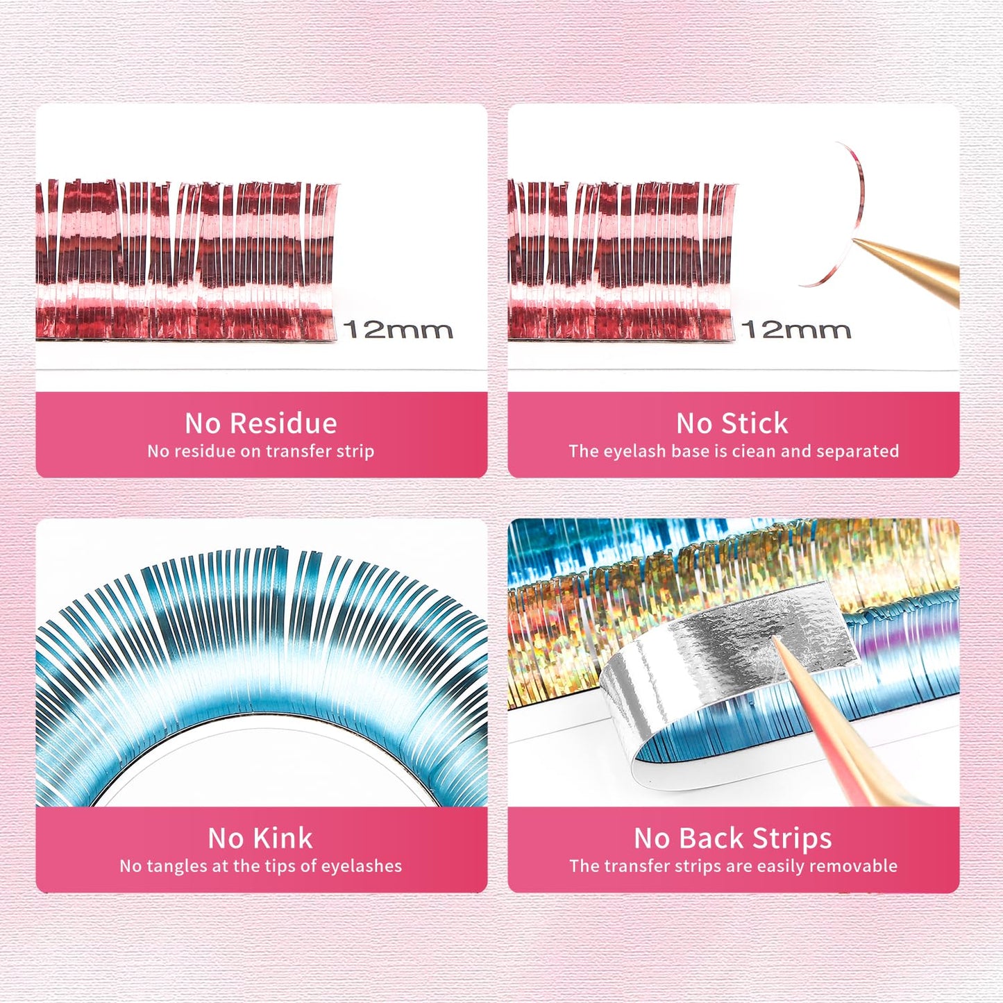 Glitter Spike Tinsel Eyelash Extensions 0.07 Colored Lashes Extension D Curl Lashes 10mm Lash Extensions Soft False Eyelashes Volume Lashes 12 Rows Professional Use(Glitter,0.07-D,10mm)