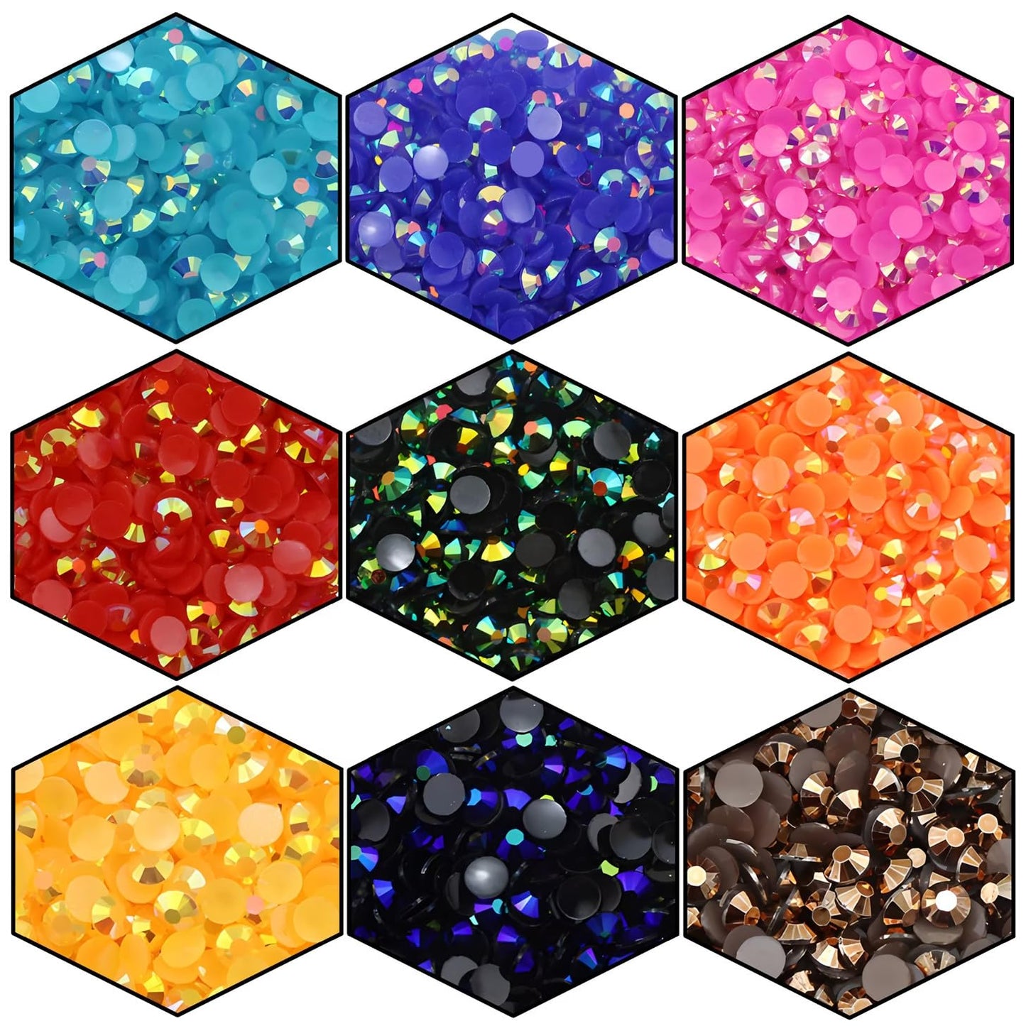 4500 Pcs SS12 3mm AB Flatback Rhinestones for Nails Art Crafts Glitter Round Shine Gems Crystals DIY Clothes Shoes （Purple AB）