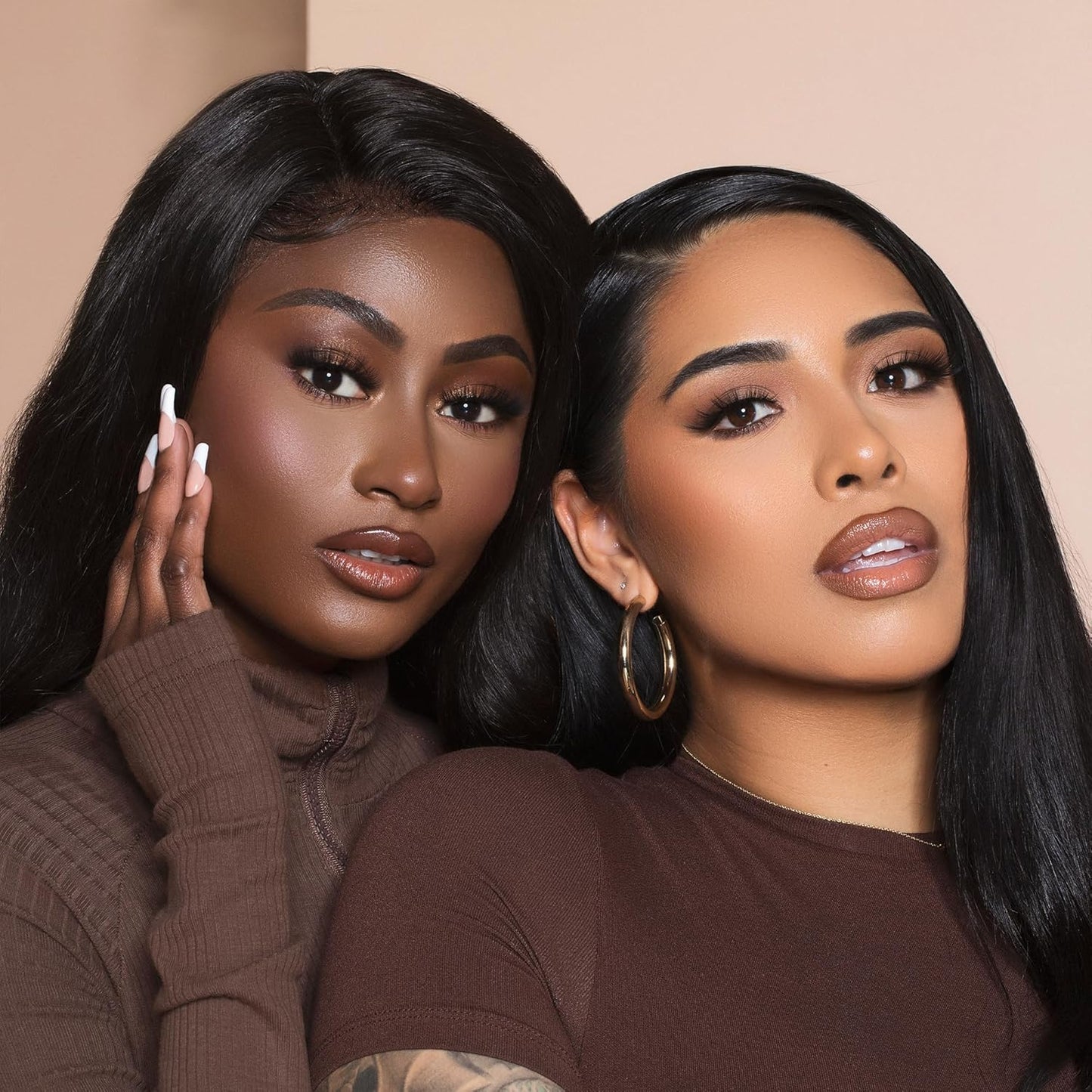 Lilly Lashes Miami Lite Faux Mink Strip Lashes, Light Brown, Reusable, No Glue Included