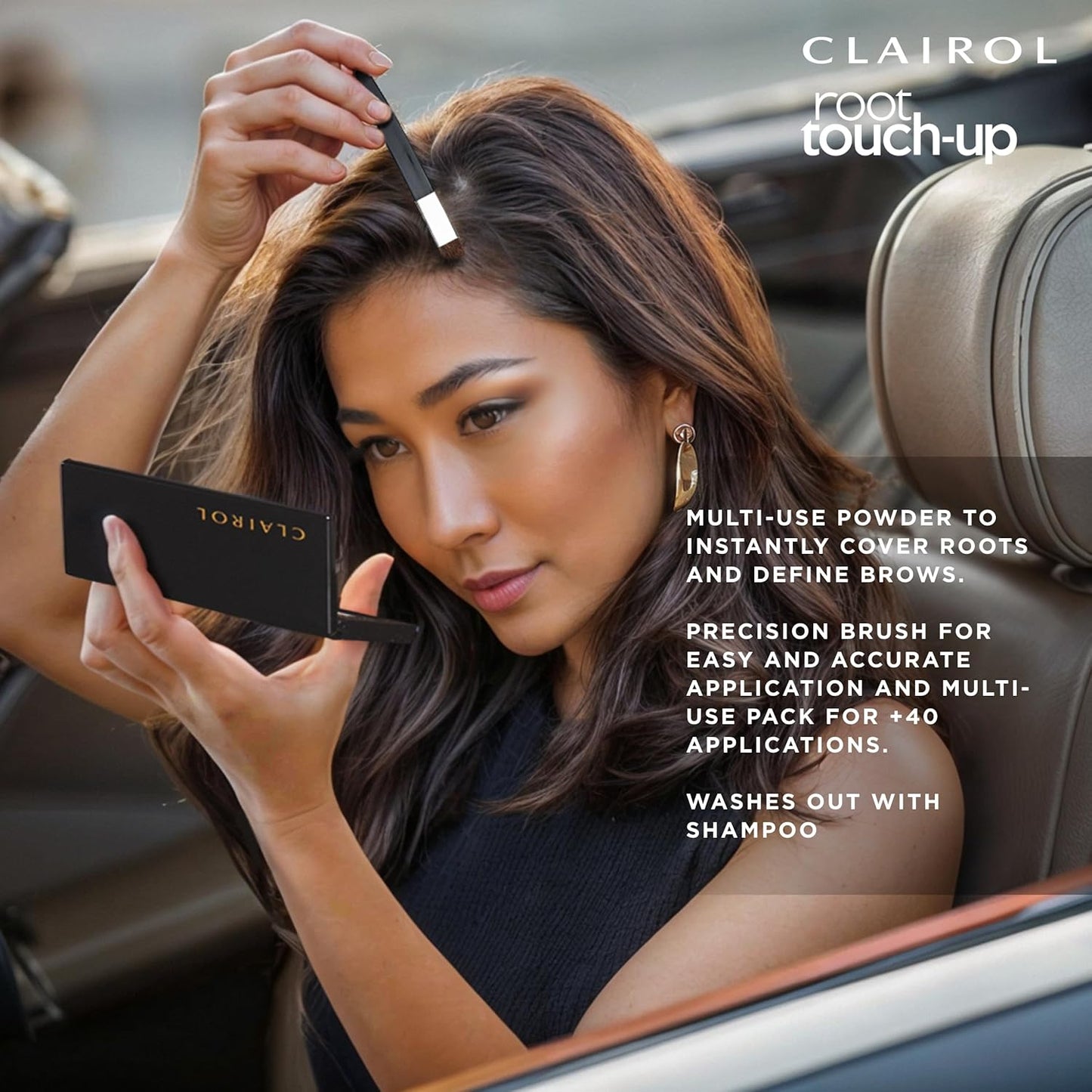 Clairol Root Touch-Up Temporary Concealing Powder, Light Brown Hair Color, Pack of 1