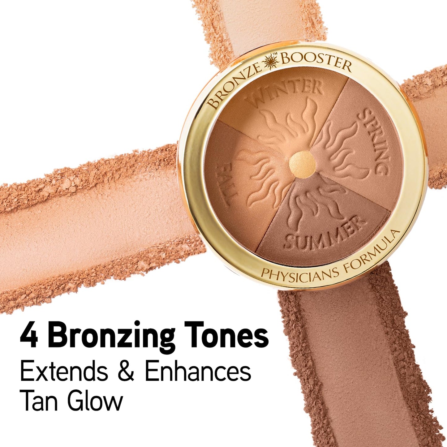Physicians Formula Bronze Booster Glow-Boosting Season-to-Season,Customizable Seasonal Glow, Lasting Tan Boost, Hypoallergenic Powder, Cruelty-Free & Hypoallergenic - Medium-to-Dark