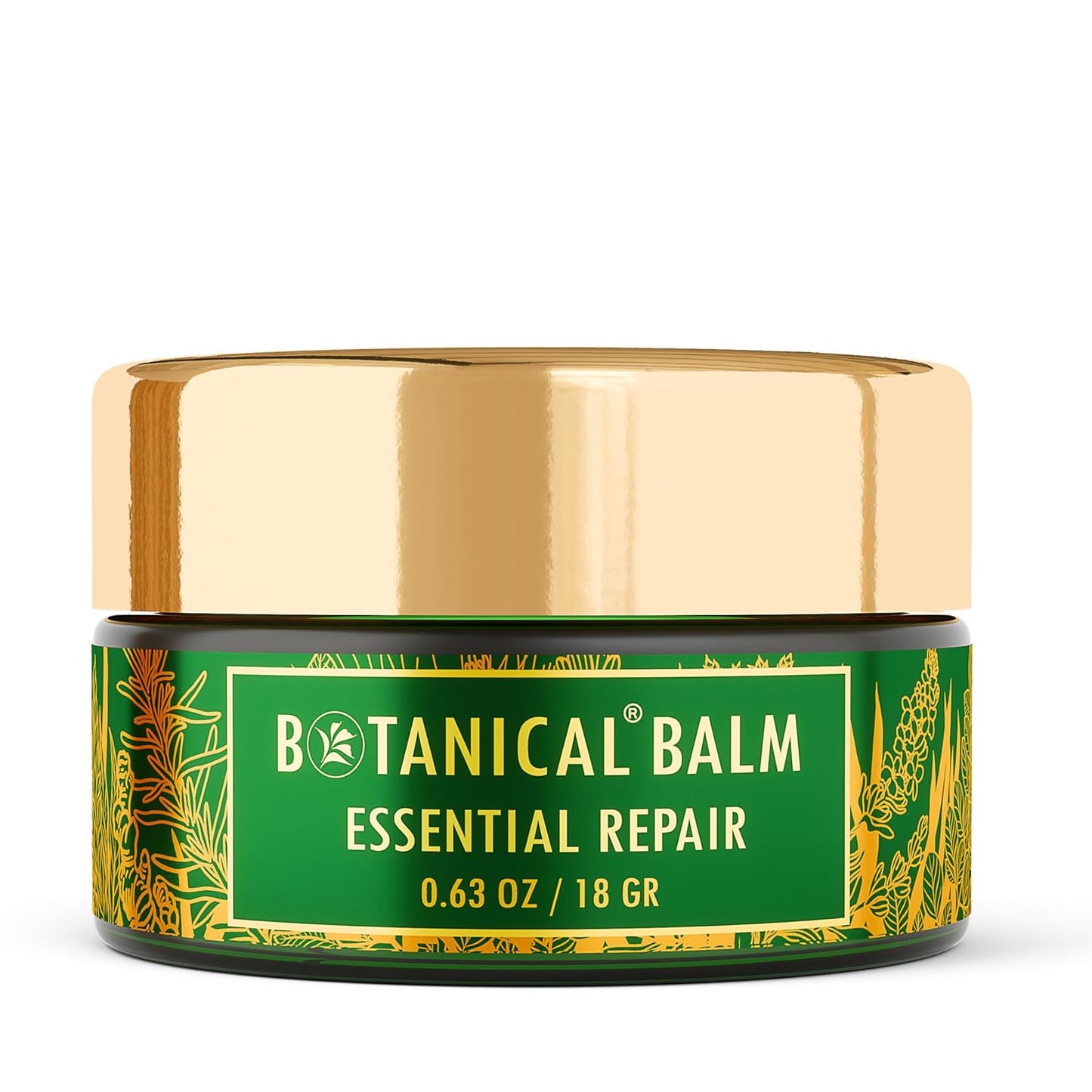 Botanical Repair Balm | Concentrated Formula for Instant Hydration | Organic, Pure, Natural Skincare (0.63 fl oz | 18 gr)