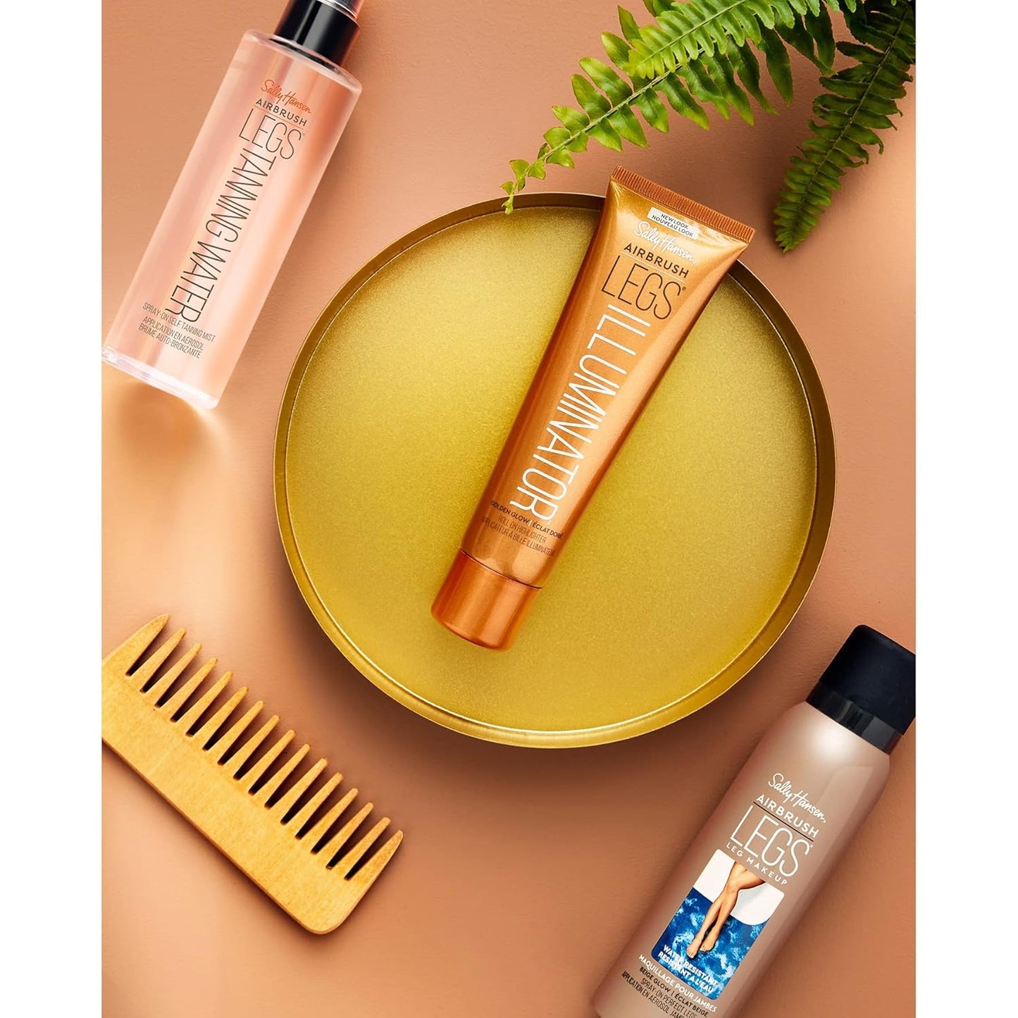 Sally Hansen Airbrush Legs® Illuminator™, Leg Makeup, Nude Glow, Easy Application, Flawless Looking Legs, Rollerball Applicator