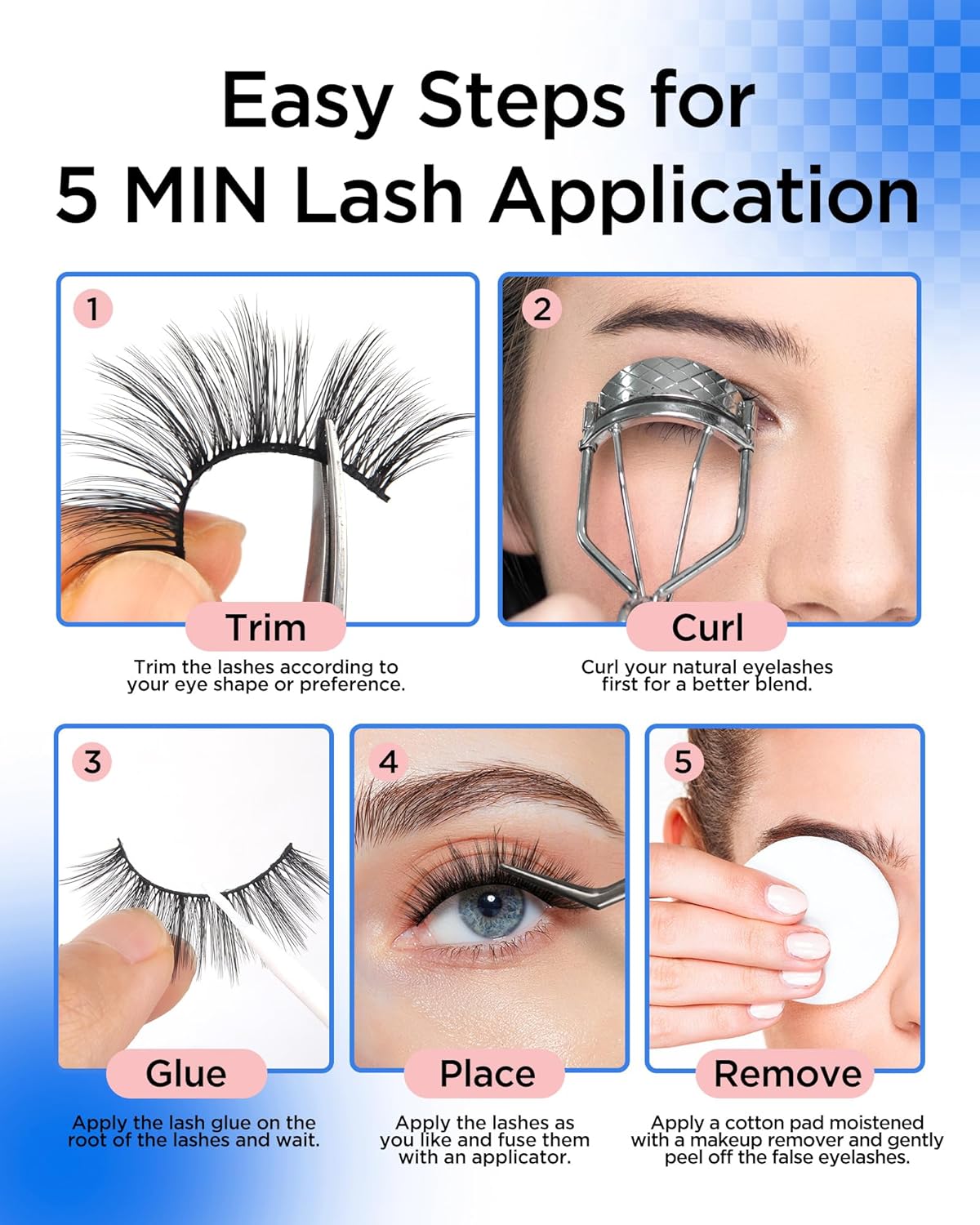 BEYELIAN 14 Pairs False Eyelashes Wispy D Curl 6-14MM Cat Eye Lashes Natural Look, Fluffy 3D Volume Faux Mink Lashes Soft and Lightweight, Reusable, Easy to Apply (14P-HSCS-30)