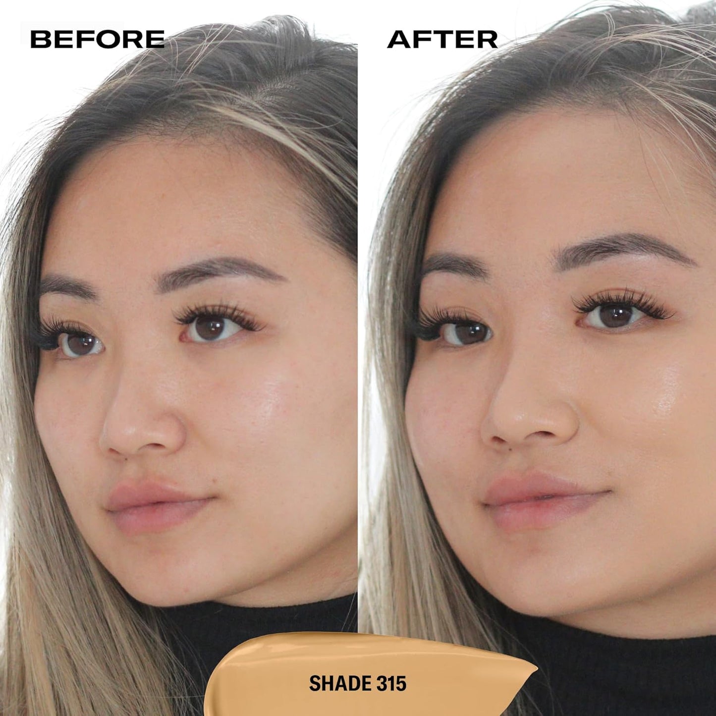 Youthforia Date Night Skin Tint Serum Foundation, Light-Medium Coverage, Hydrating Formula, Vegan & Cruelty-Free, 315 Light Medium to Medium - Neutral