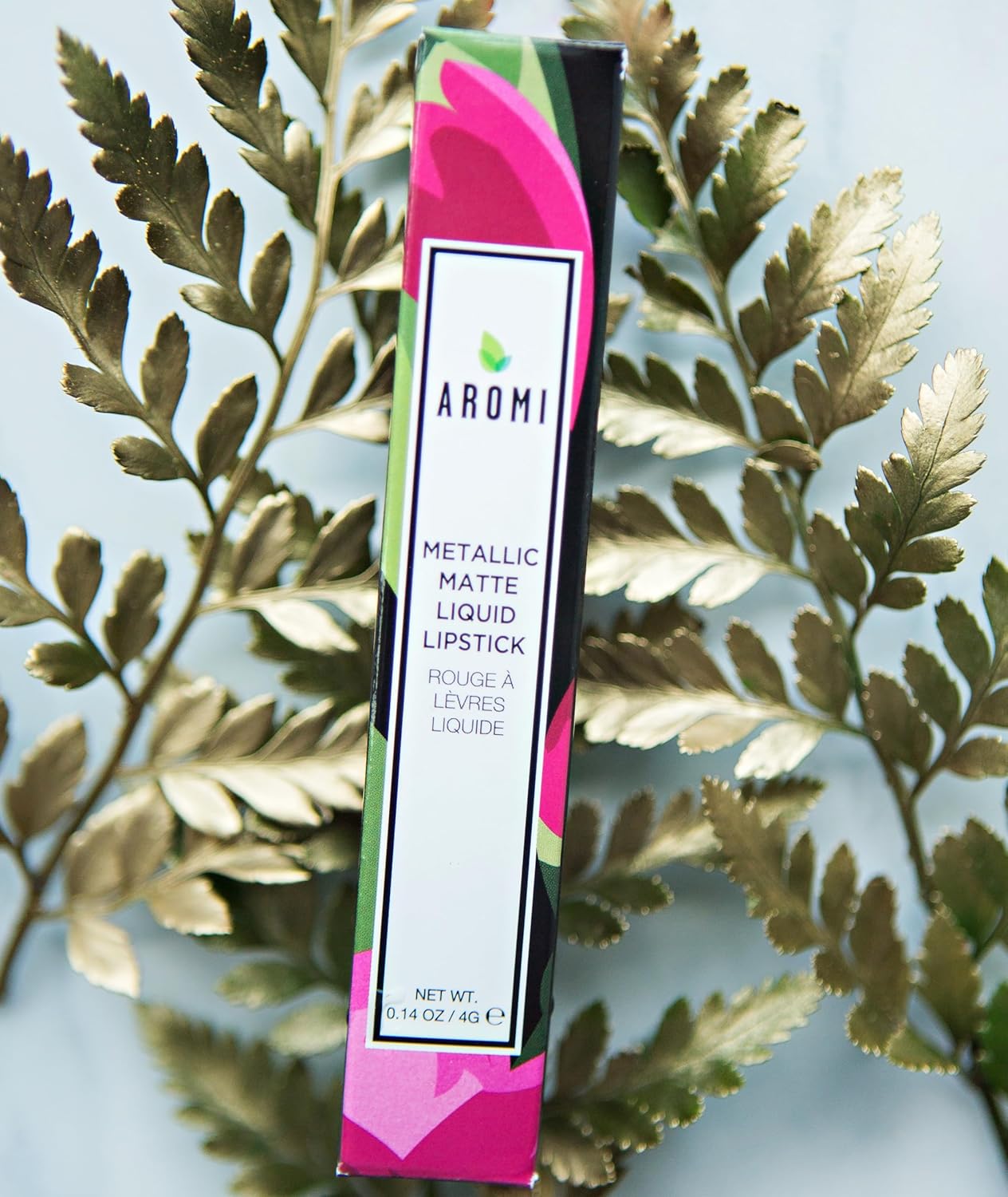 Aromi Metallic Liquid Lipstick | Chocolate Brown, Mahogany Bronze, Shimmery Finish, Vegan, Cruelty-free, Long-Lasting, Waterproof, Handmade (Teddy Bear)