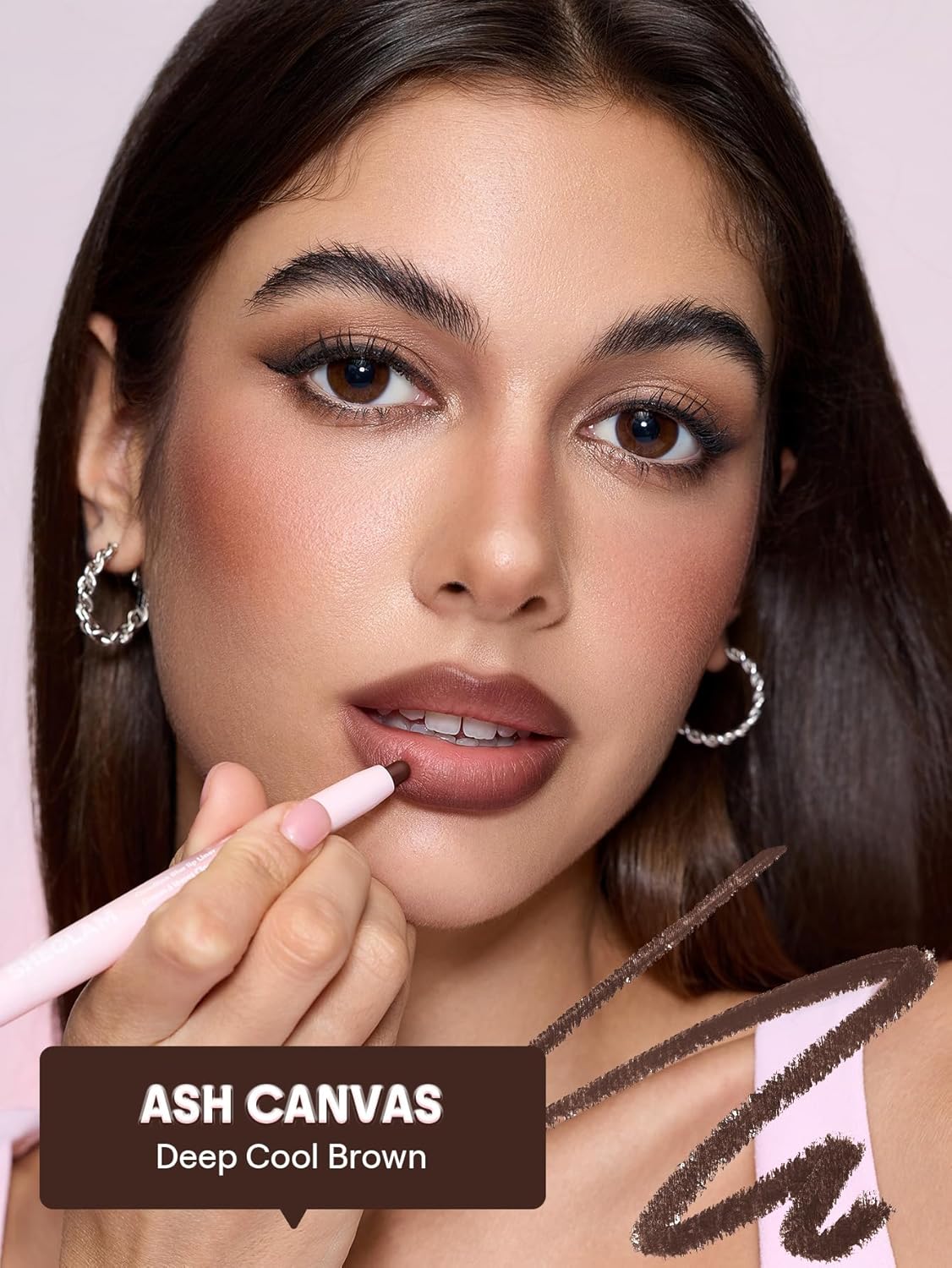 SHEGLAM Cloudline Blur Lip Liner Long Lasting,Vegan & Cruelty-Free Lip Stain-Ash Canvas