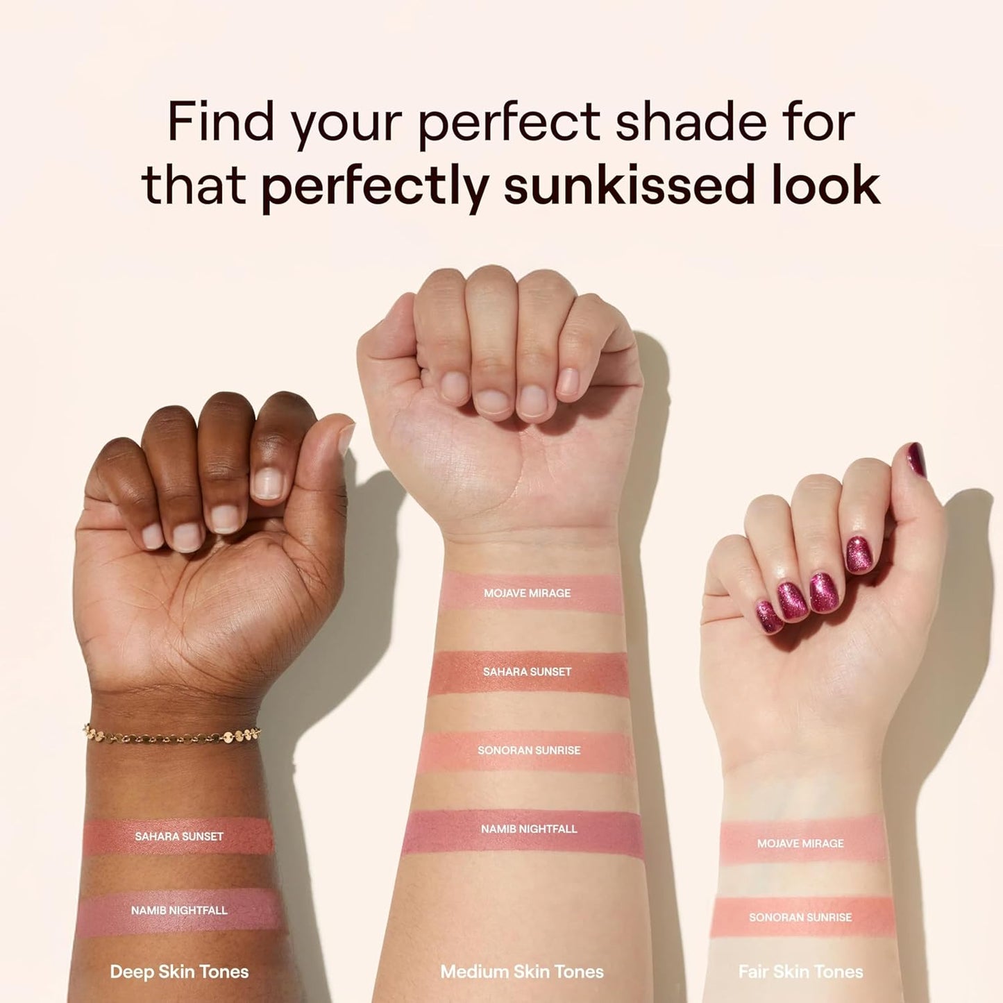 Live Tinted Huebeam Gradient Blushing Bronzer - Lightweight, Highly-Pigmented, Buildable & Blendable - Sunkissed, Glowy, Even Toned Skin Face Blush and Bronzer - Sonoran Sunrise