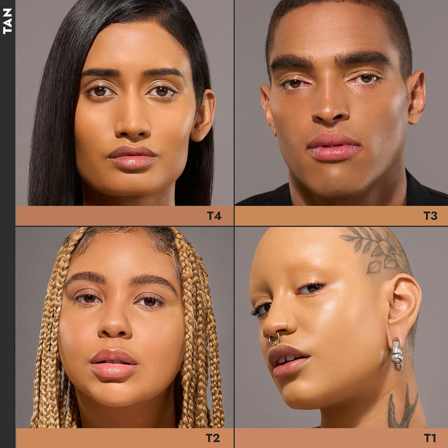 COVER FX Total Cover Cream Foundation - Shade T2 - Buildable Coverage - Natural Finish - Oil-Free - Sweat-Proof