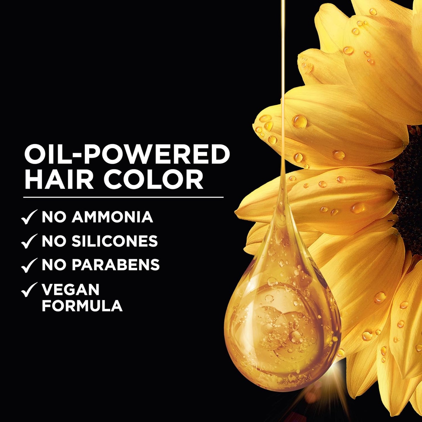 Garnier Hair Color Olia Ammonia-Free Brilliant Color Oil-Rich Permanent Hair Dye, 1.0 Black, 2 Count (Packaging May Vary)