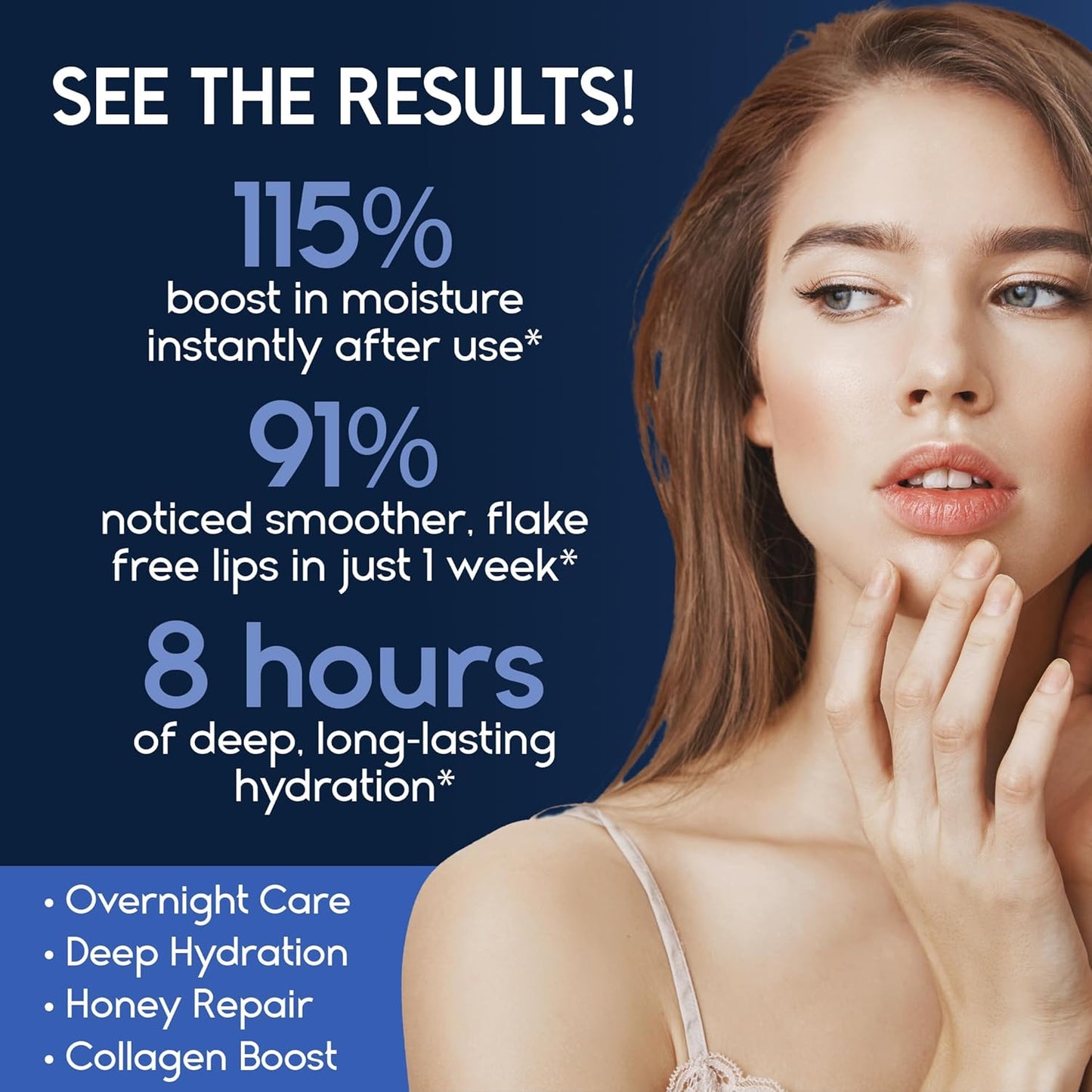 Lip Mask Overnight with Hyaluronic Acid & Collagen, Lip Sleeping Mask for Dry Cracked Lips, Moisturizing, Hydrating, Exfoliating Night Treatment for Lip Care (Strawberry) (0.7, Berry)