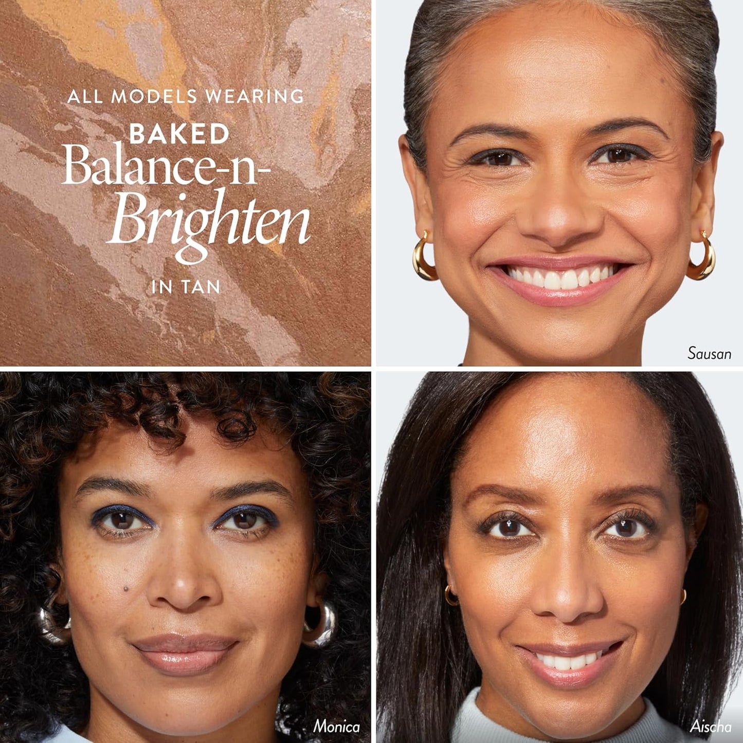 LAURA GELLER NEW YORK Award-Winning Baked Balance-n-Brighten Color Correcting Powder Foundation - Tan - Buildable Light to Medium Coverage - Demi-Matte Natural Finish