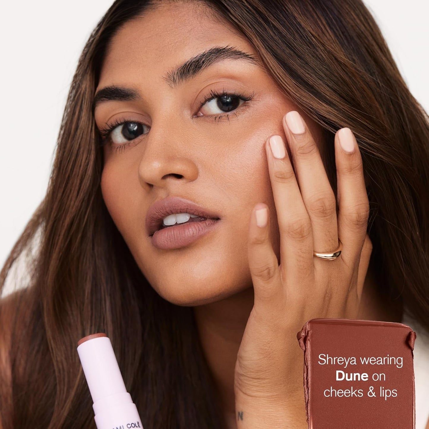 AMI COLÉ Desert Date Cream Multistick Lip and Cheek Tint (Dune), moisturizing lip tint, lip and cheek stain, natural lip color