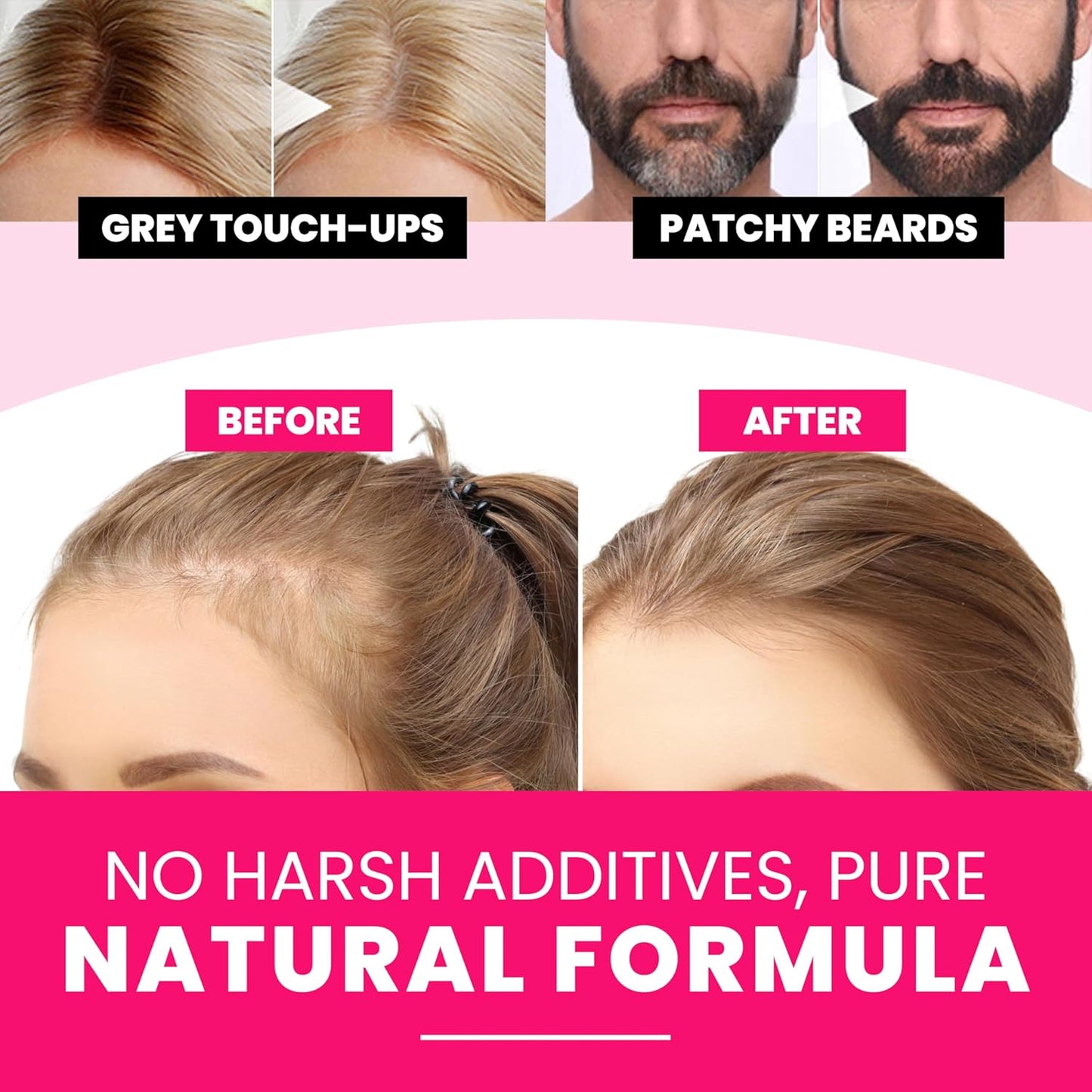 VELO Hairline Powder–DARK BROWN Hair Root Touch Up Powder for Women & Men–Instantly Covers Gray Hair, Thinning Hair & Bald Spots–Sweatproof Root Cover Up–Puff & Mirror Compact, 13 Shades