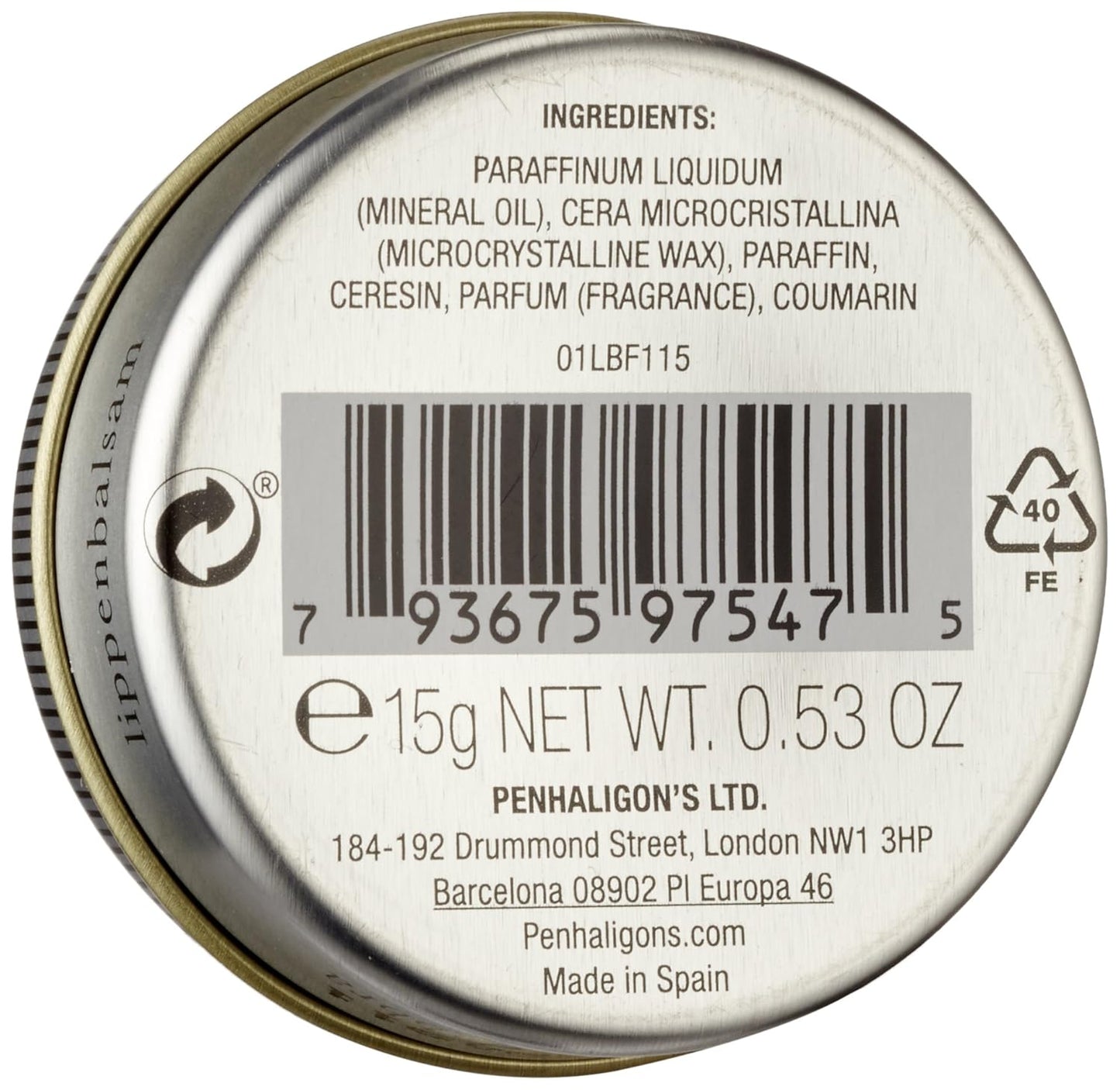 Number One Formula by Penhaligon's Lip Balm / 0.53 oz. 15g