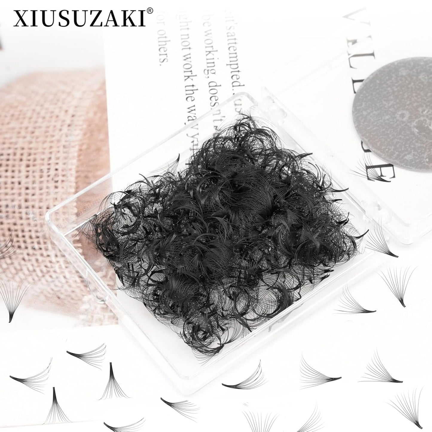 Premade Fans Eyelash Extensions 600 Fans 10D Premade Lash Fans Volume Lash Extensions 0.07 Thickness Eyelash Extension D Curl 13mm Fluffy Soft Handmade Loose Fan(600Fans-10D-0.07-D,13mm)