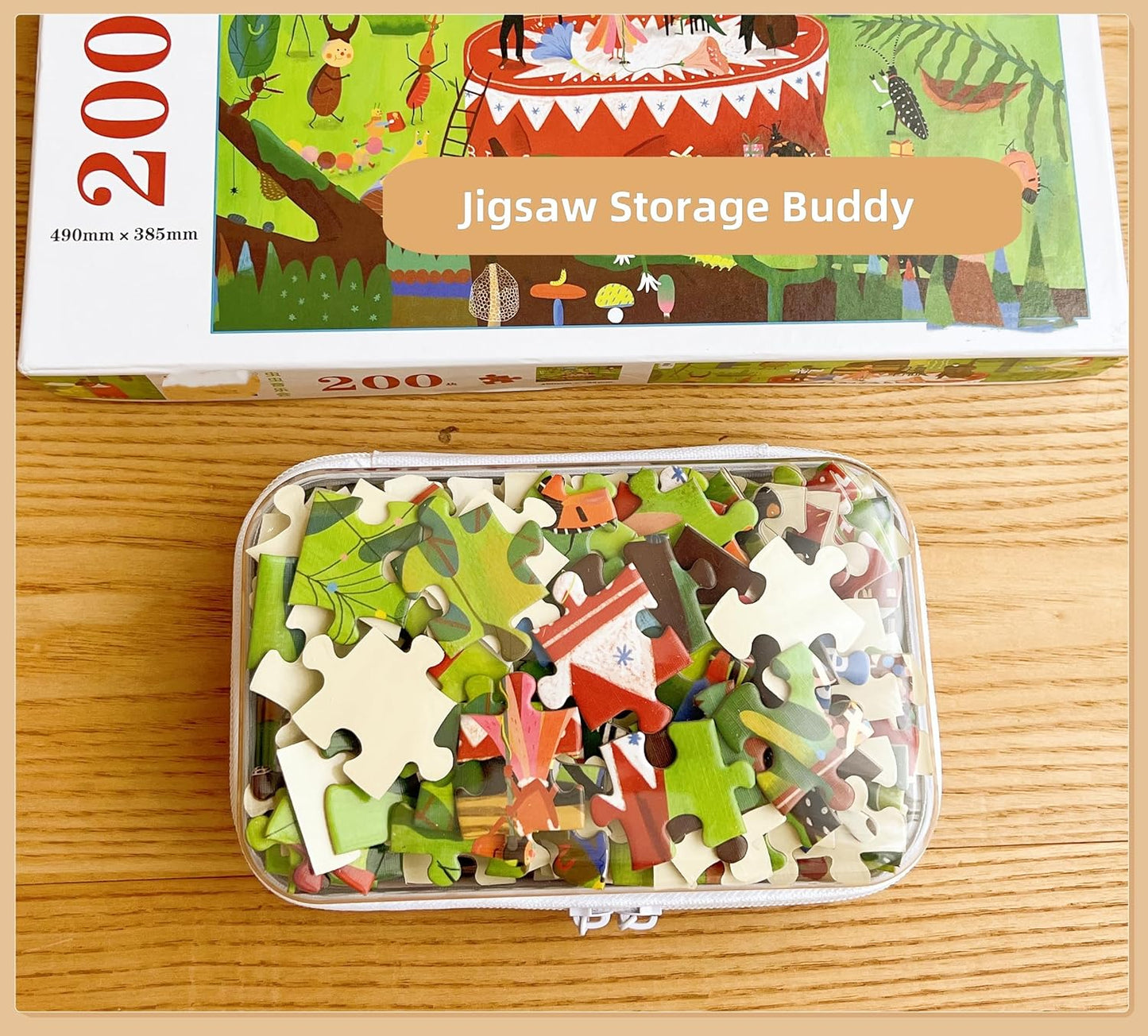 Clear Hard Shell Zipper Case, Upgraded Thicker Transparent Plastic Bins for Organizing, See Through Zipper Pouches Makeup Case, Lidded Storage Bins Organizer for Storage Cosmetics (S+S)