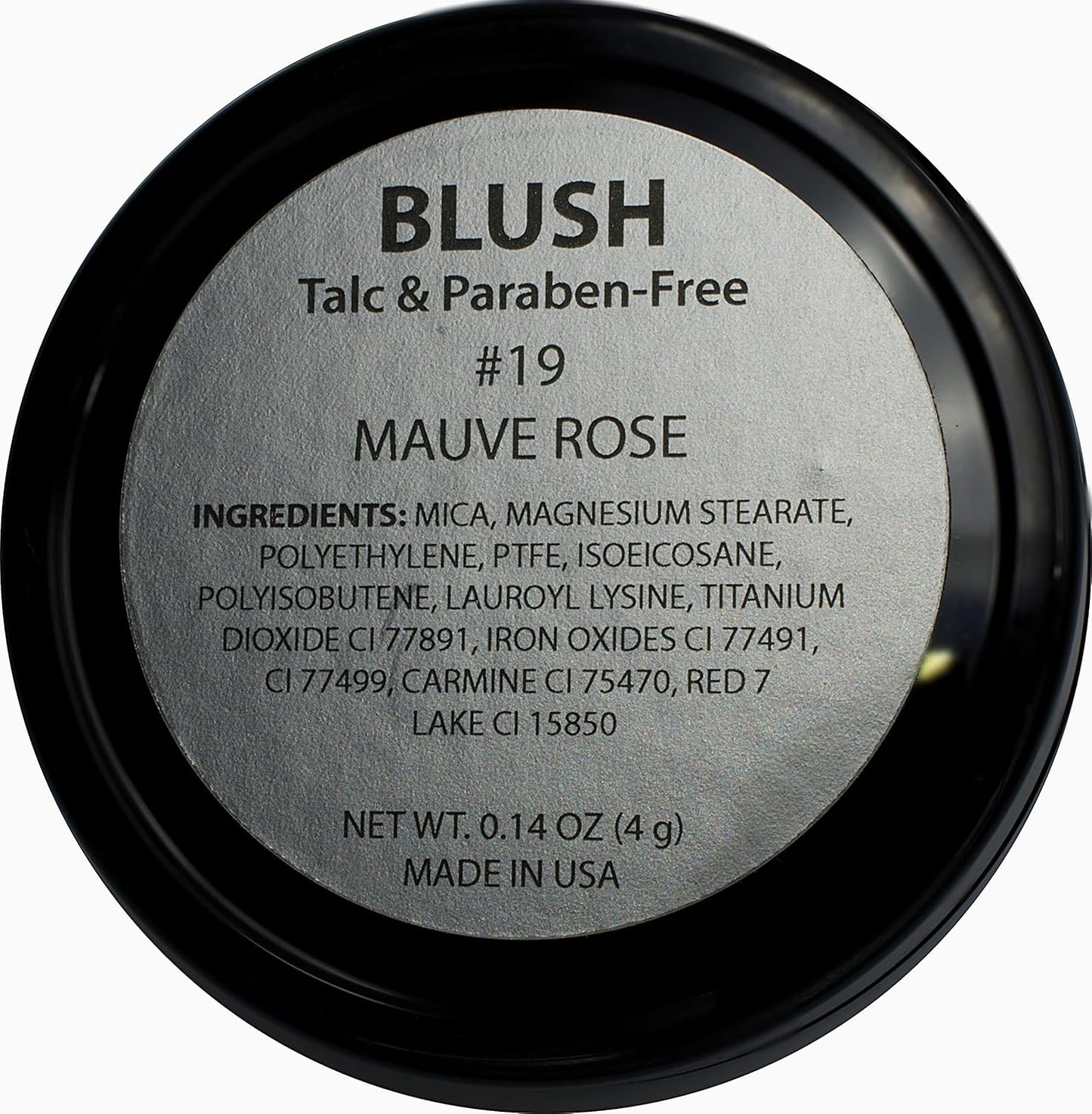 Mauve Rose Matte Dusty Muted Pink Blush Bronzer Pressed Cheek Color Powder, Talc & Paraben Free, 4 Grams, No Animal Testing & Cruelty Free