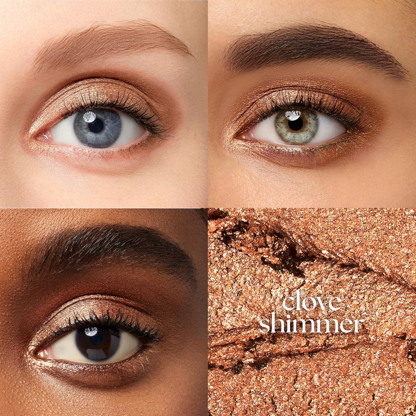 Julep Eyeshadow 101 Cream-to-Powder Waterproof Shadow Stick – Clove Shimmer – Long-Lasting, Crease-Proof, Peach Brown Shimmer Cream Eyeshadow with Built-in Smudger